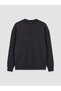 Özmarka New Season Black Crew Neck Printed Men's Sweatshirt - 5