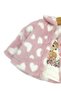 Baby Girl 6-9-12-18-24 Months Stylish Winter Set with Plush Jacket and 3-Piece Threaded Bottoms - 3