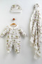 Hundred Acre Wood – 3 Piece Newborn Jumpsuit, Hat & Blanket Hospital Discharge Set - 3