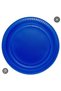 Premium Party Serving Celebration Plastic Plate 25 Pcs Dark Blue - 2