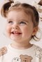 Baby Girl Set 3 Thread Cotton Printed Bottom and Top - 6