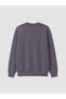 Özmarka New Season Gray Crew Neck Printed Men's Sweatshirt - 3