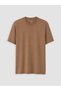 Peak New Season Brown Crew Neck Men's T-Shirt - 5