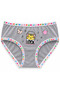Girl's Elastane Front Printed Bato, Size 6, Pack of 3 (Mixed Packaged)