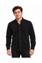 Jet Polo Long Sleeve Slim Fit Men's Velvet Shirt - 7779 - 4