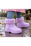 Children's Rain Boots, Waterproof Lightweight Orthopedic Boots, Non-Slip Sole Children's Boots with Fleece Inside - 2