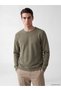 Özmarka New Season Green Crew Neck Men's Sweatshirt