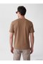 Peak New Season Brown Crew Neck Men's T-Shirt - 4