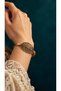 Adjustable Vintage Copper Women's Bracelet with Bronze Leaf Motif - 3