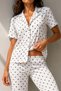 Women's Snow White Classic Buttoned Pajama Set - 3
