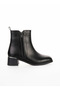 Women's Leather Boots Black - 3