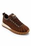 Women's Lace-Up Colorful Sole Stone Patterned Sneaker Walking Shoes - 3