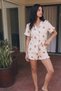 Women's Snow White Stretchy Loose-Fit Shorts Pajama Set - 5