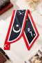 Ata-004 Ataturk Photo and Signed Turkish Flag Tie / Scarf / Foulard - Black-White - 5
