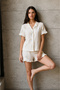 Women's Multicolor V-Neck Comfortable Fit Pajama Set - 2
