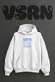 Nasip Vakti Design Pre-Printed Oversize White Hooded Sweatshirt