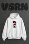 Sekiro Dragon Design Pre-Printed Oversize White Hooded Sweatshirt