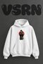 Muichiro Tokito Design Pre-Printed Oversize White Hooded Sweatshirt