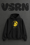 Sailor Moon_1 Design Pre-Printed Oversize Black Hooded Sweatshirt