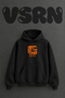 Doga Kamp Design Pre-Printed Oversize Black Hooded Sweatshirt