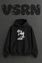 Eren Titan Design Pre-Printed Oversize Black Hooded Sweatshirt