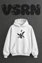 Blink 182 Design Pre-Printed Oversize White Hooded Sweatshirt