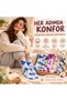 Unisex Batik Patterned Socks 10-Piece Cotton Colorful Long Socks Seamless Breathable Daily Sports Socks - 4