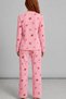 Women's Pink Comfortable Fit Flexible Pajama Set - 2