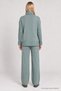 Turtleneck Top and Bottom Knitwear Set Las0011 Mint Green - 7