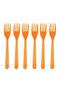 Special Series Service Day Tableware Plastic Forks 25 Pieces Orange - 2