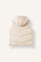 Regular Fit Hooded Snap Fastener Puffer Vest H8590Ax26Wn - 7