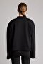 Loose Fit Half Turtleneck Button Detailed Thick Basic Sweatshirt J0350Ax26Wn - 5