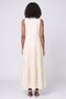 Women Plain Maxi Dress, Cream - 4