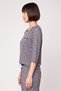 Women 2 Pcs Allover Print 3/4 Sleeve Top And Pants Sleepwear Set, Multicolor - 3