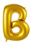 Special Edition Surprise Anniversary Organization B- Letter 16 Inch Gold Color Balloon 36 cm - 2