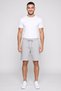 Men Sportswear Fit Brand Logo Outdoor Shorts, Light Grey - 2
