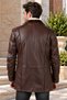 Salah Genuine Leather Brown Men's Fur Coat - 4