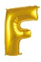 Special Edition Wedding Venue Decoration Birthday F- Letter 34 Inch Gold Color Balloon 76 cm - 2