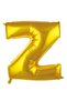 Special Series Gift Party Birthday Z- Letter 16 Inch Gold Color Balloon 36 cm - 2