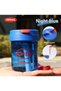 Kids Water Bottle with Straw Lid Reusable Durable Plastic Spout Cover and Built-in Carrying Rope Big Bite Valve Spill Proof Water Bottle for Kids 300ml