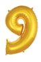 Delux Series Photo Shoot Costume Special Day 9- Number 34 Pearl Gold Color Balloon 76 cm - 2