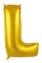 Premium Sign Entertainment April L- Letter 34 Inch Gold Color Balloon 76 cm - 2