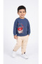 Baby Boy Top and Bottom Set with Bear Bag and Pocket