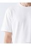 Peak New Season White Crew Neck Combed Cotton Men's T-Shirt - 3