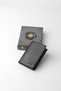 Genuine Leather Vertical Slim Men's Wallet Black/Parliament - 13710 - 5