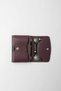 Genuine Leather Snap Fastener Women's Card Holder Plum – 2527 - 3