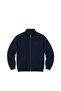 Navy Blue Thessaloniki High Collar Pocketed Men's Plus Size Cardigan - 4