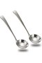 2 PCS Stainless Steel Soup and Sauce Ladle Set,7.7 Inch Mini Kitchen Serving Scoops for Gravy and Salads