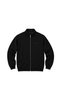 Black Thessaloniki High Collar Pocketed Men's Plus Size Cardigan - 4