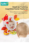 Baby Safety Car Seat Mirror for Rear With 2 Pacifiers, Infant Activity hanging toy for Stroller, Crib And Tummy time, Automotive Interior, Clear View, Shatterproof, Fully Assembled, 360 Degree Adjusta - 3